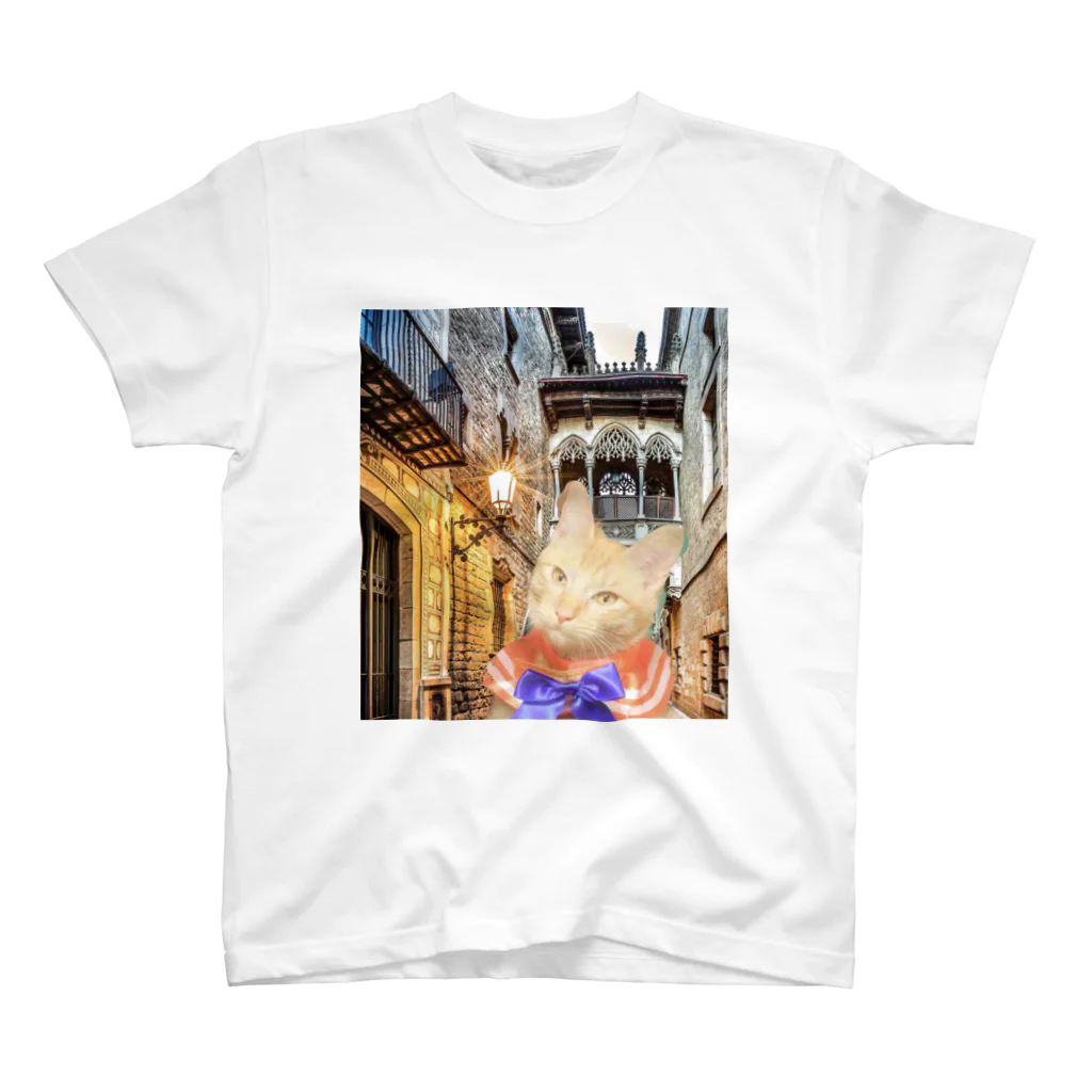 SweetCatMagicのシフォン旅に出る スタンダードTシャツ