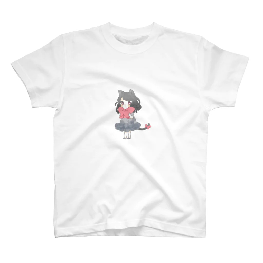 7soraのおめかしねこ（あか） スタンダードTシャツ