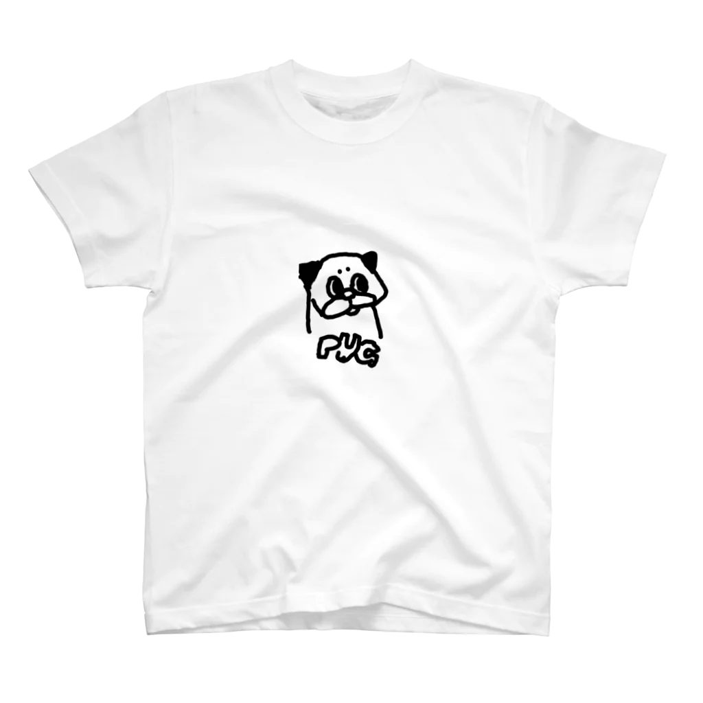 Nicopain_pugのお●む風のパグ スタンダードTシャツ