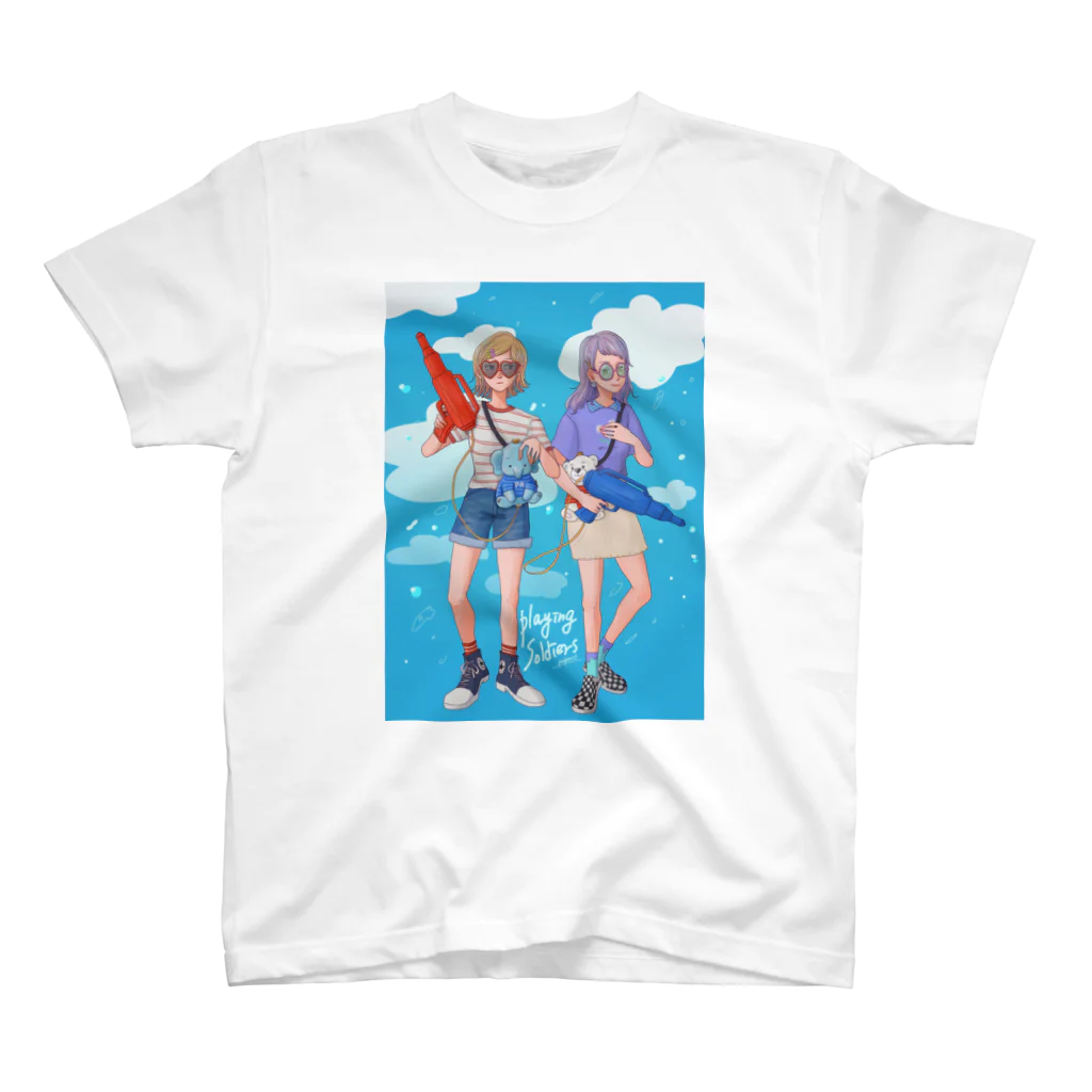 poreporecoのWater War T-shirt スタンダードTシャツ