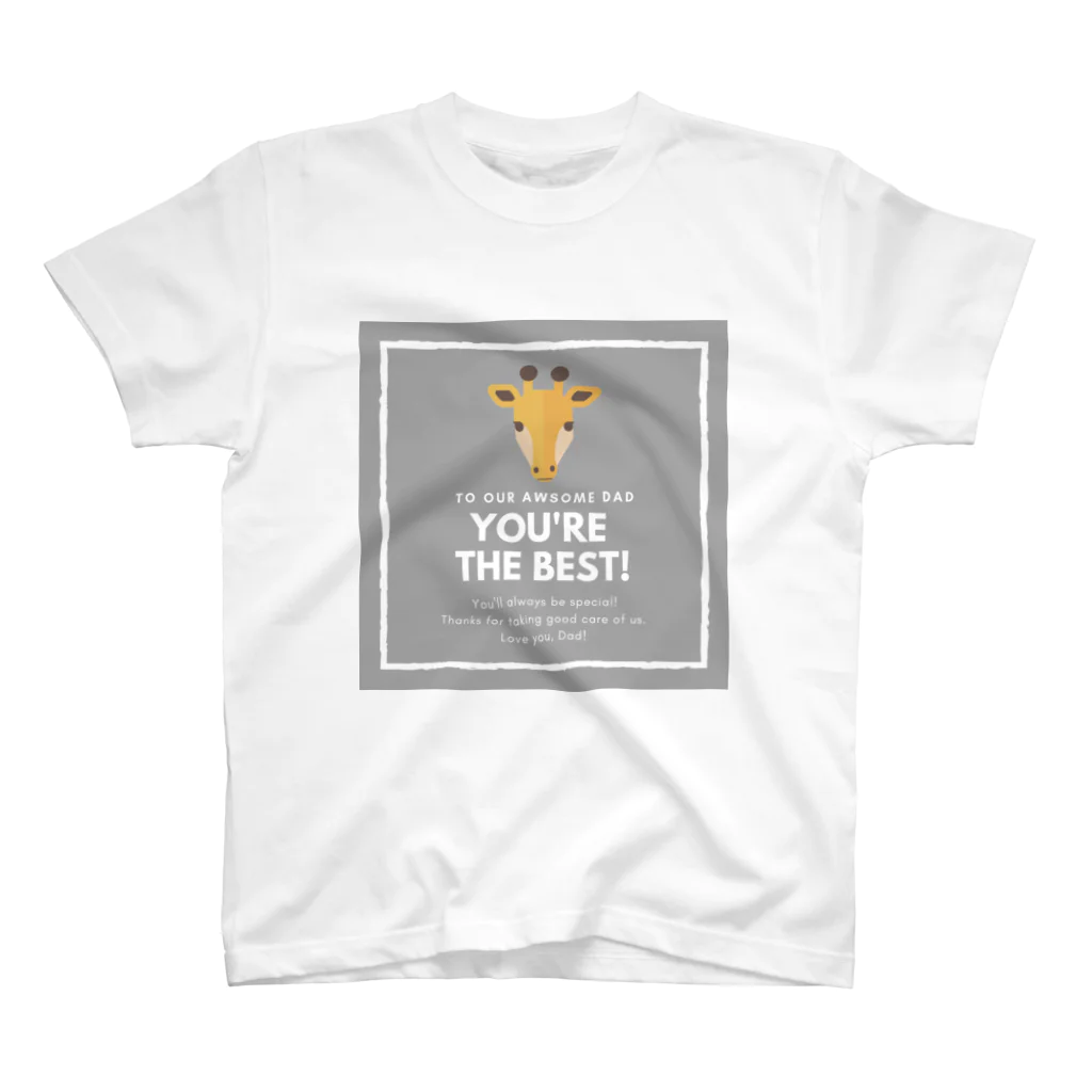 the_chihiroのBEST DAD (GIRAFFE) スタンダードTシャツ