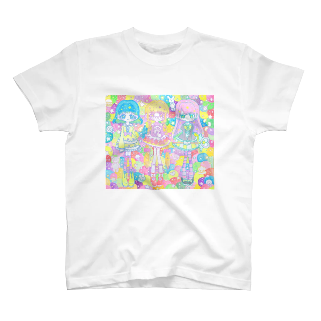 WORLD OF GIRLSの三人少女！ スタンダードTシャツ