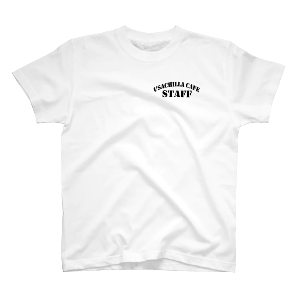 (●´ω｀●pハルコqのうさチラカフェスタッフアイテム Regular Fit T-Shirt