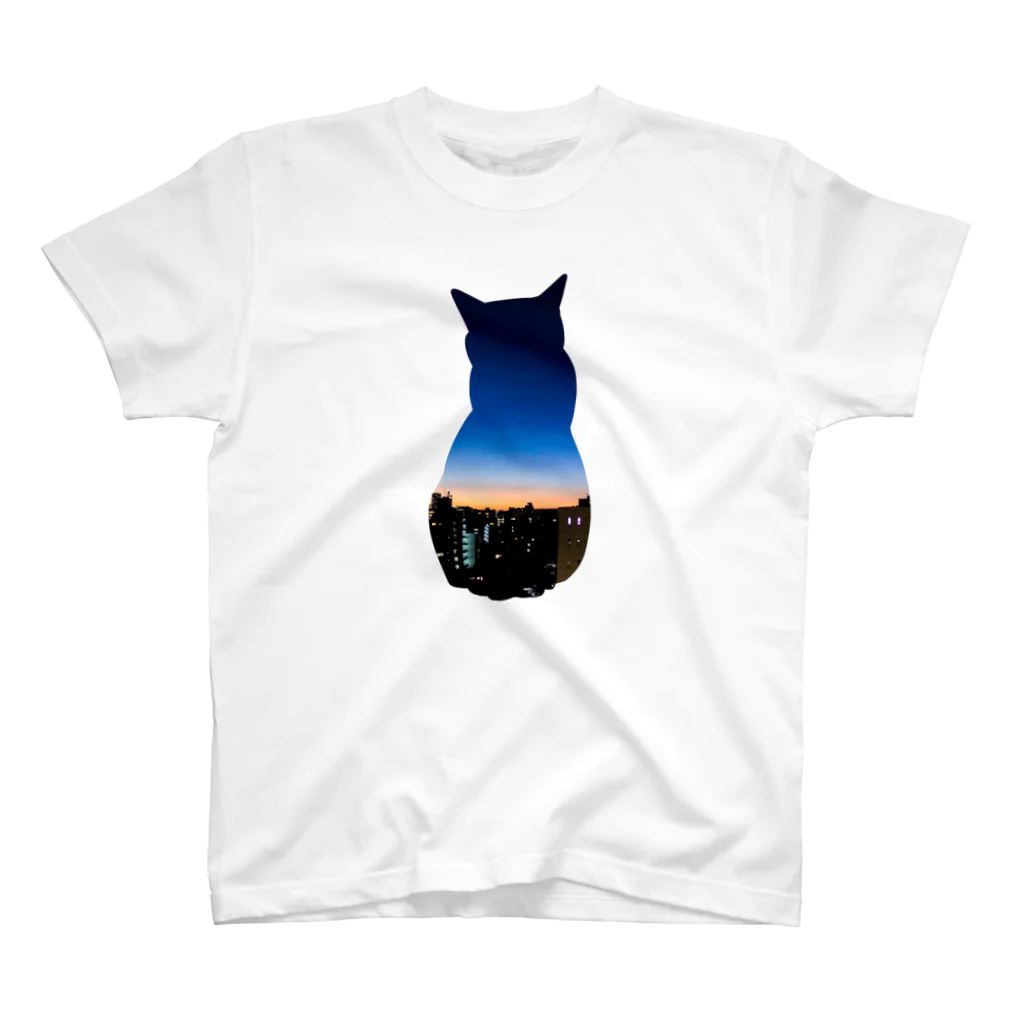 モアクリのよるねこ Regular Fit T-Shirt