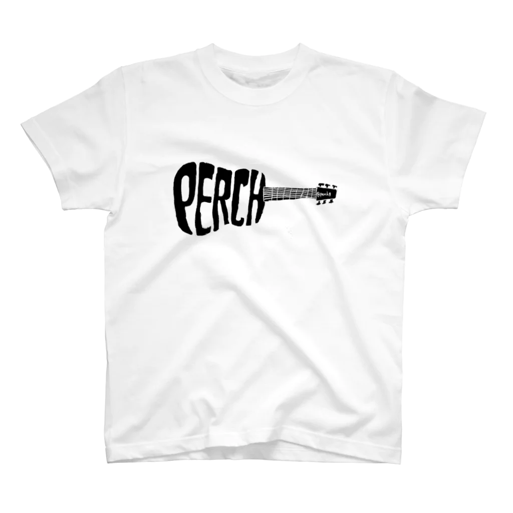 マキタの生音楽部☆perchギター(black) スタンダードTシャツ