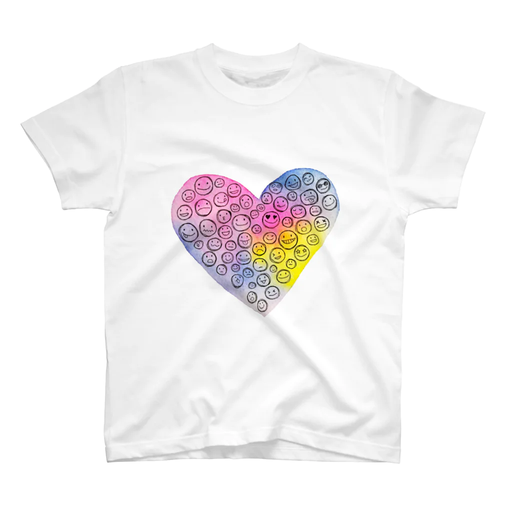 色音色のTシャツ屋さん ironeiro  T-shirt ShopのPink Heart  Regular Fit T-Shirt