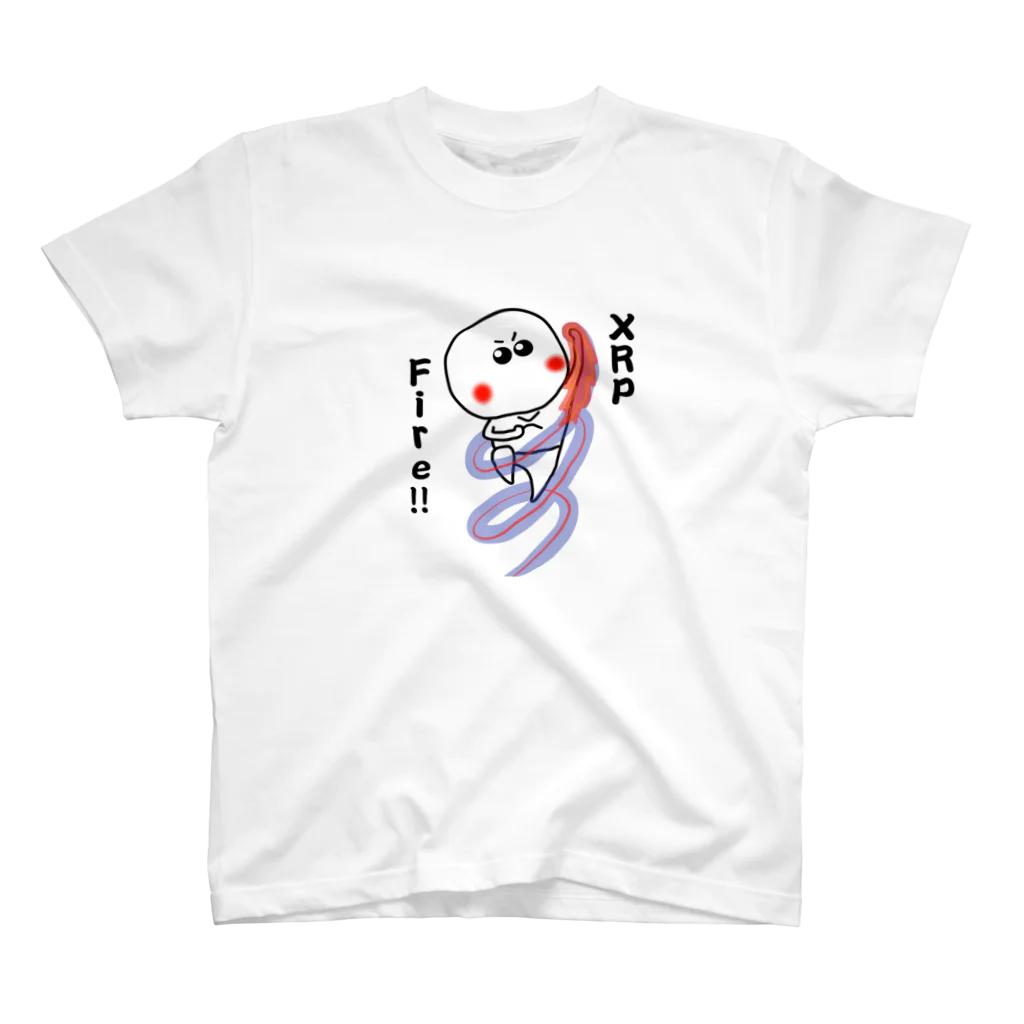 ビケ＠BKF48 補欠のXRPくん　ファイア昇龍拳 Regular Fit T-Shirt