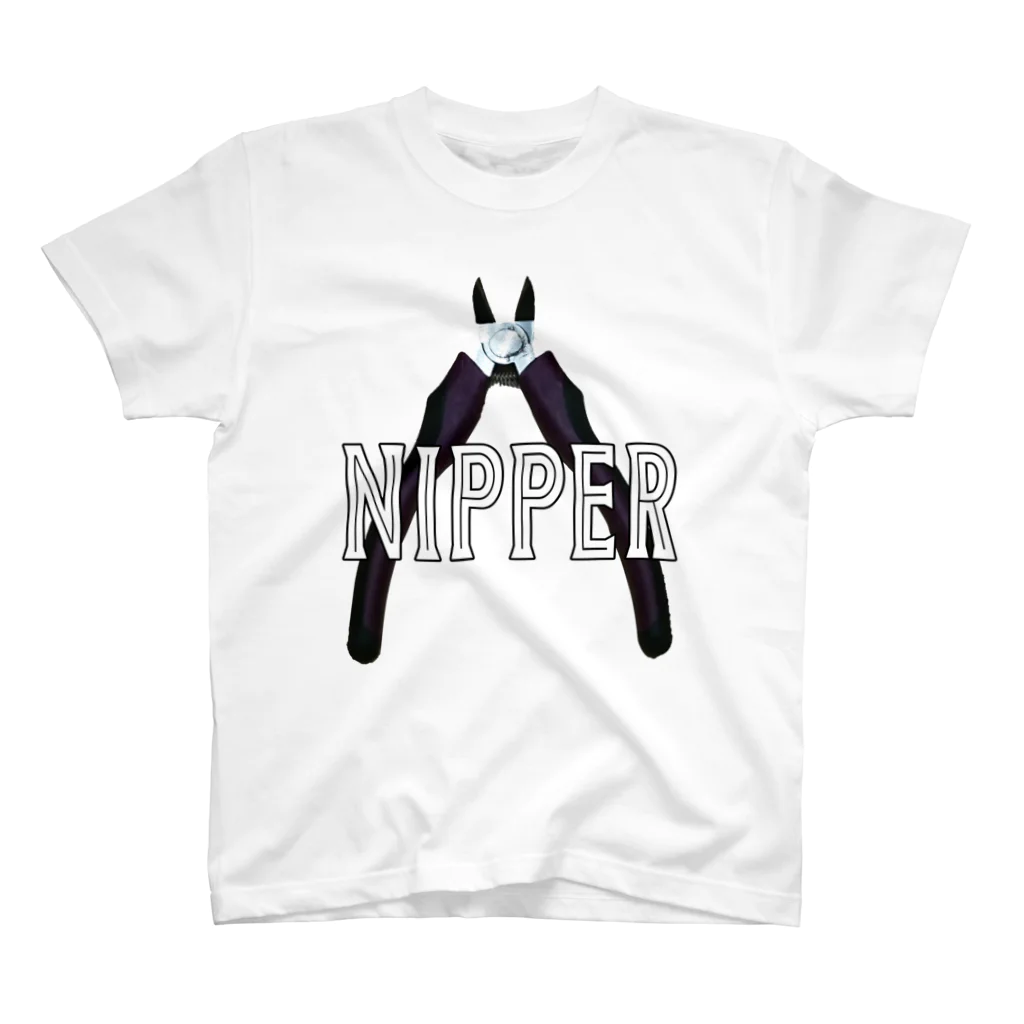 Atelier Pua laniのNIPPER×ニッパー（白文字） Regular Fit T-Shirt