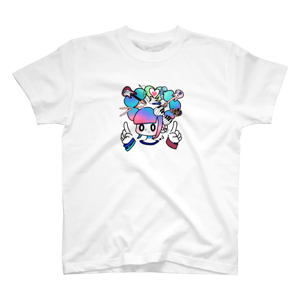 ヤシマロパのしょっぷのI LOVE MUSIC! スタンダードTシャツ