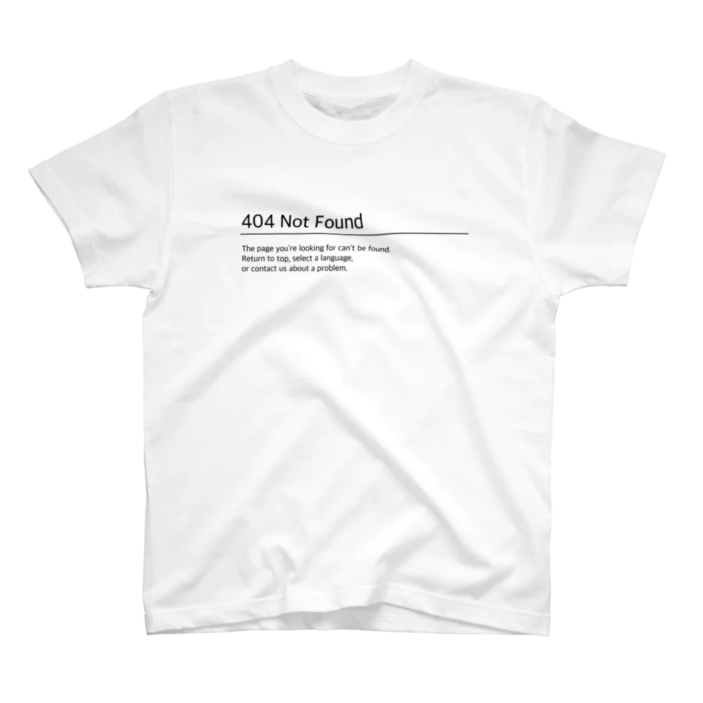 Asherの404 not found スタンダードTシャツ