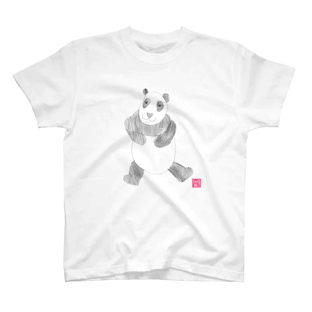 ★いろえんぴつ★のパンダさん Regular Fit T-Shirt