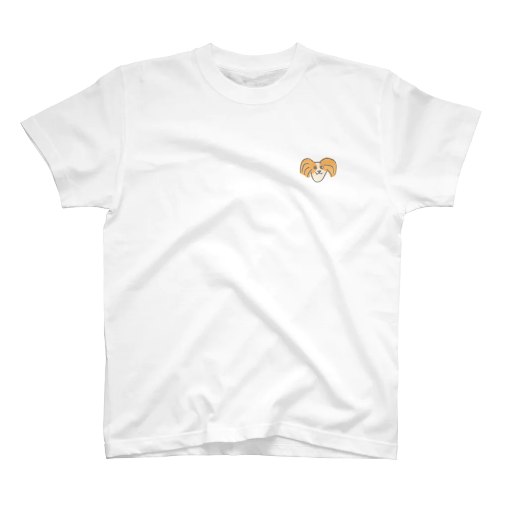 ぱっぴーきういしょっぷのかわいいパピヨン Regular Fit T-Shirt