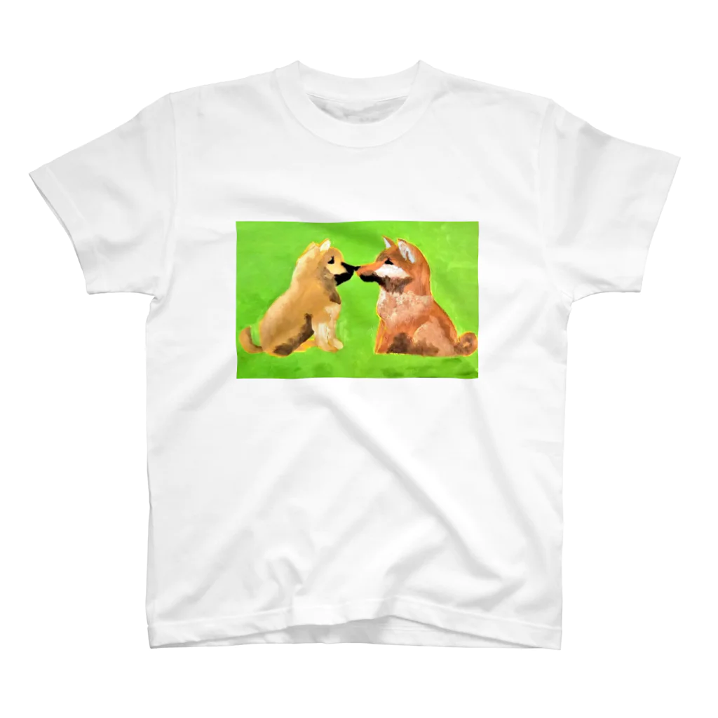 しばことしばおSHOPの柴犬(しばことしばお) スタンダードTシャツ