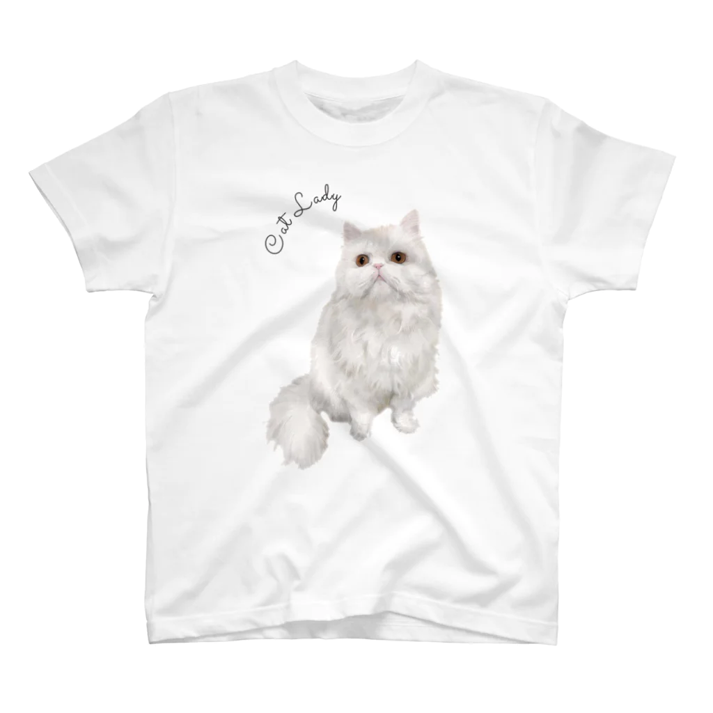 ladycat4のれったん Regular Fit T-Shirt