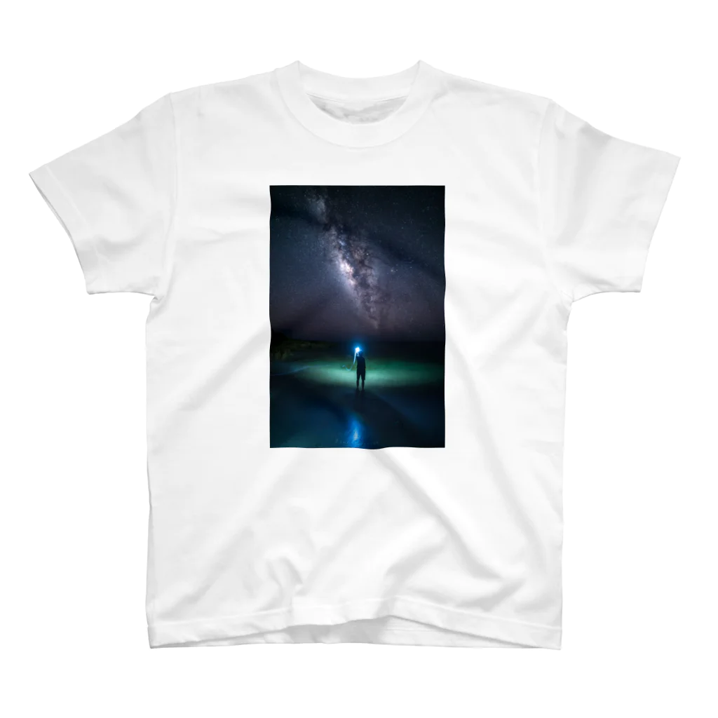 816photographyのライトペイントアート （stargazer） スタンダードTシャツ