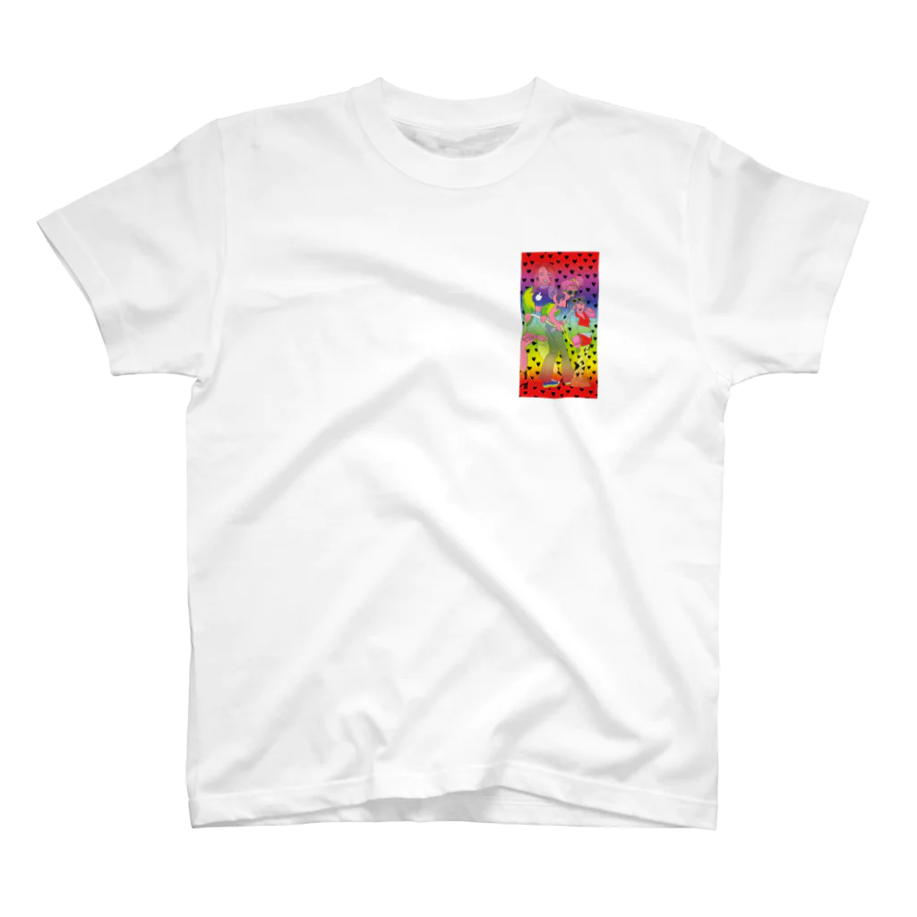 ザリガニのマカロニのRainbow sisters Regular Fit T-Shirt