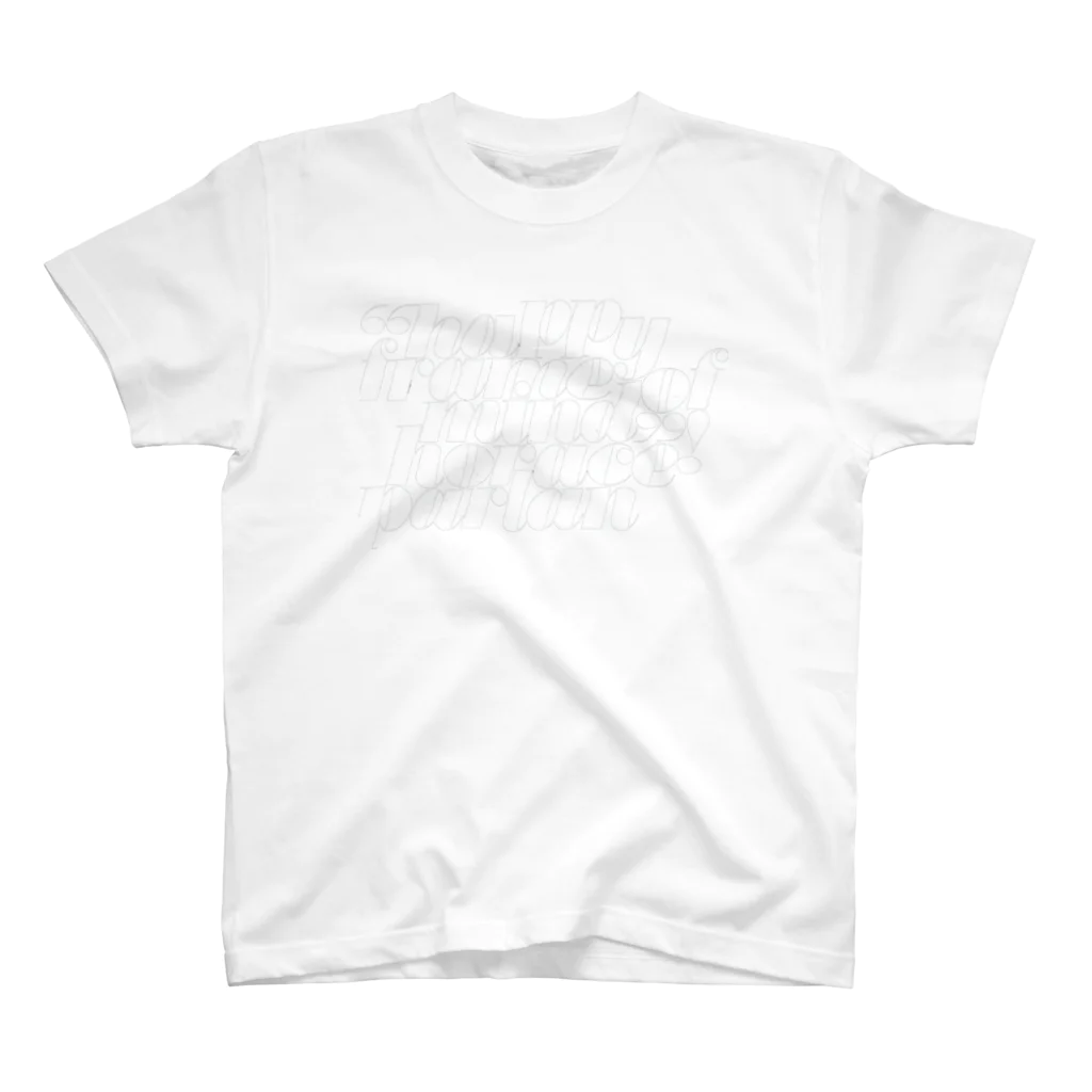 oldtypeのHappy Frame of Mind sumi Regular Fit T-Shirt