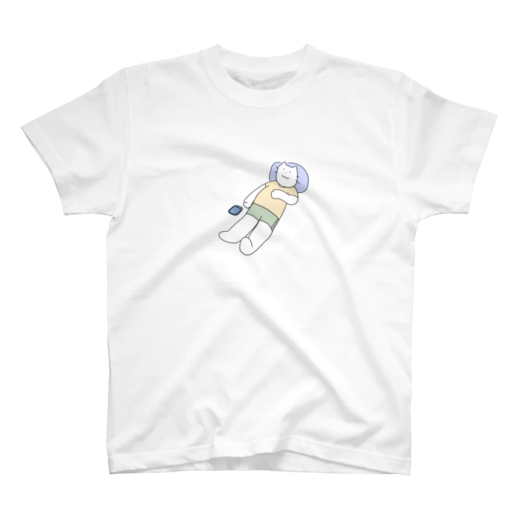 ageimoworksのねてるねこ Regular Fit T-Shirt