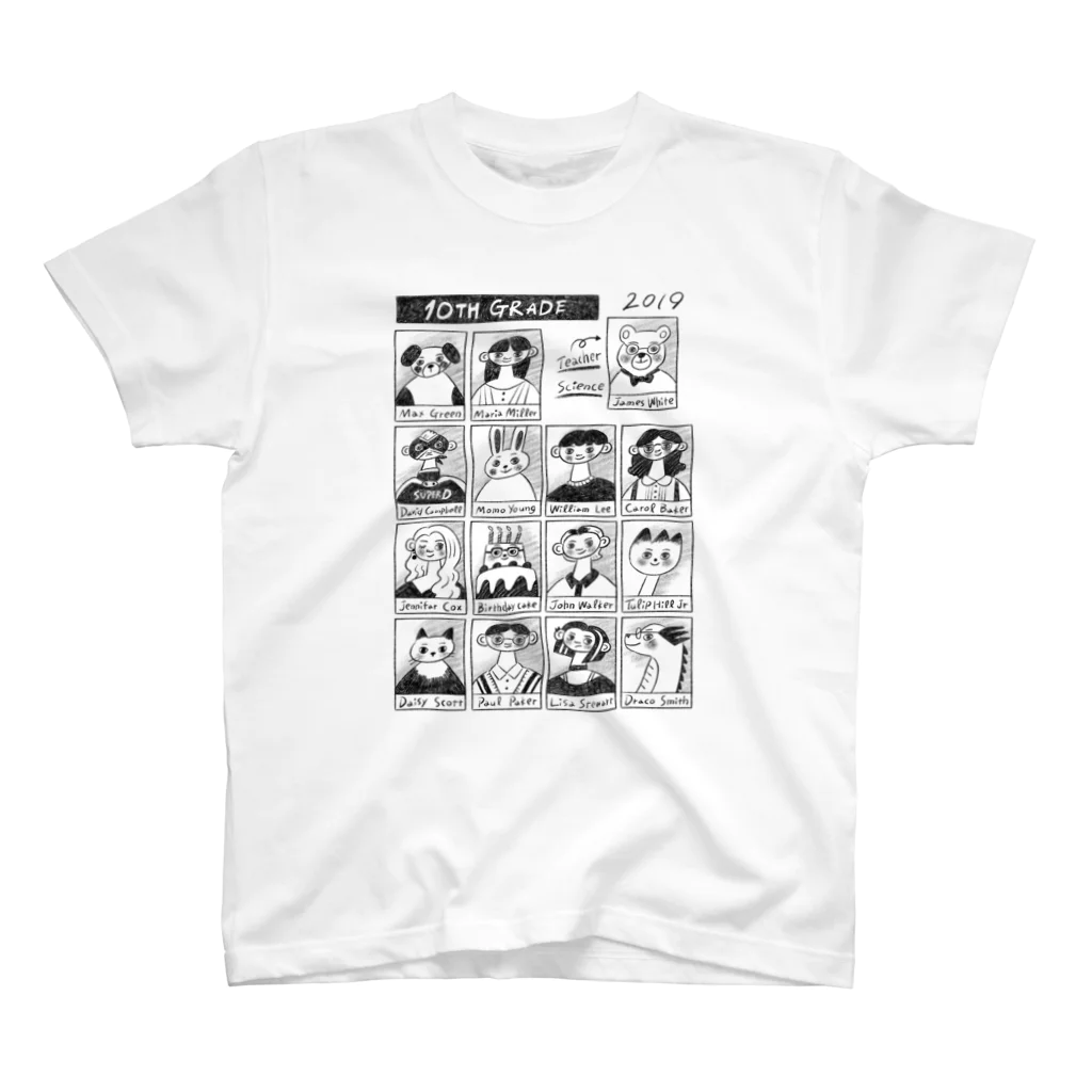 YA MARKETのどこかのだれかの卒業アルバム スタンダードTシャツ