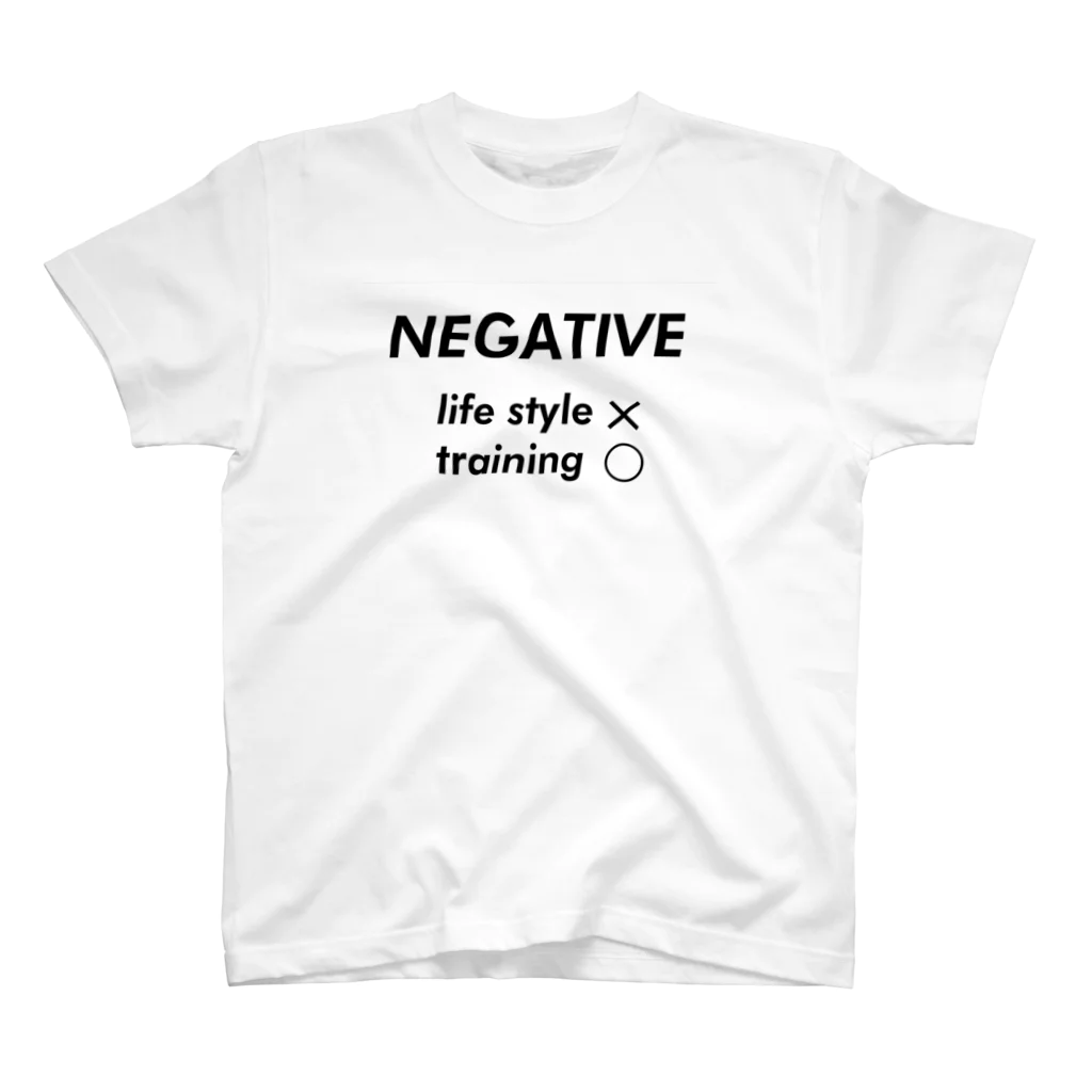 筋トレつらいおのnegative  スタンダードTシャツ