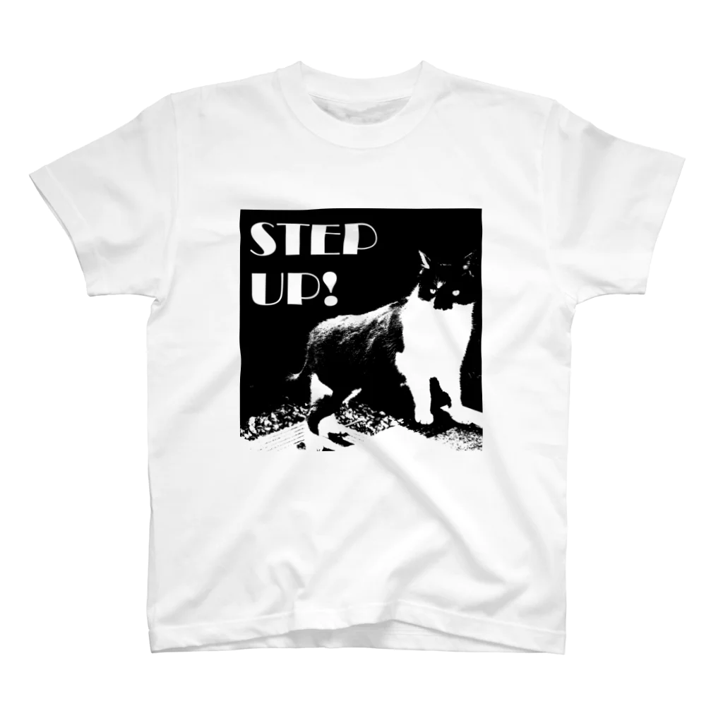 川原ナツミのSTEP UP!ねこ スタンダードTシャツ