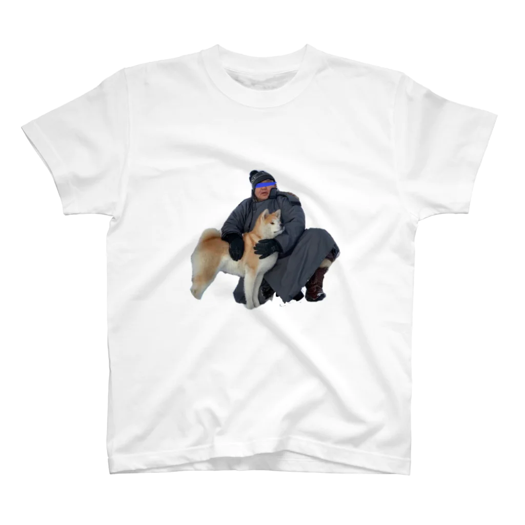 寝る子は育つのお相撲さんとその犬 スタンダードTシャツ