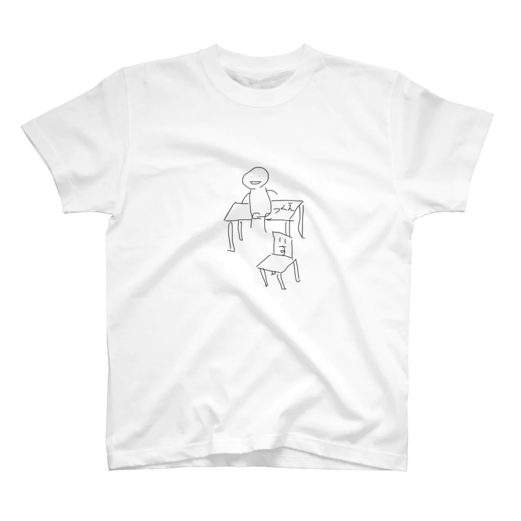 kawaii*☆☆☆のsit on a desk〜机の上のキミ〜 スタンダードTシャツ