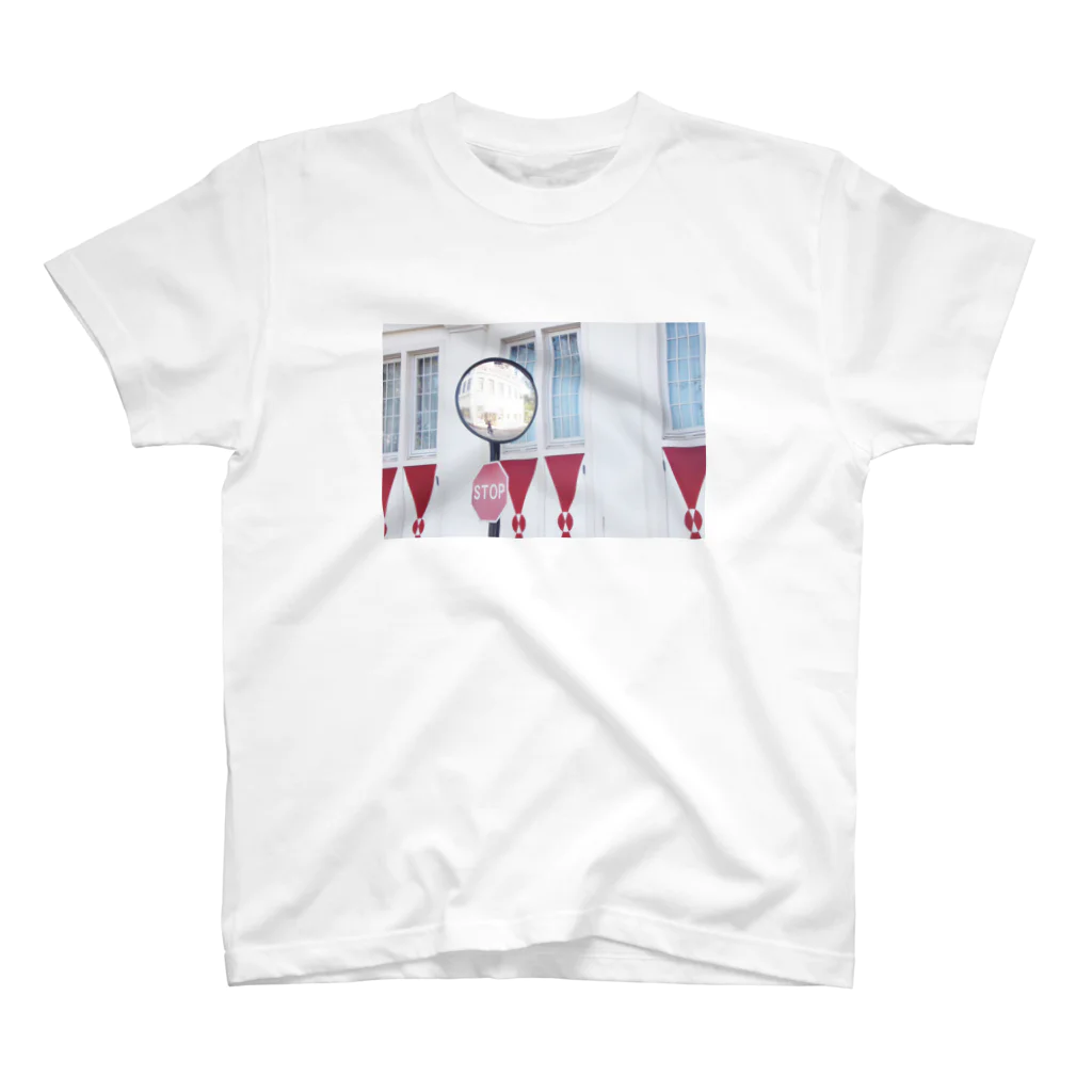 depth blueのSTOP mirror スタンダードTシャツ