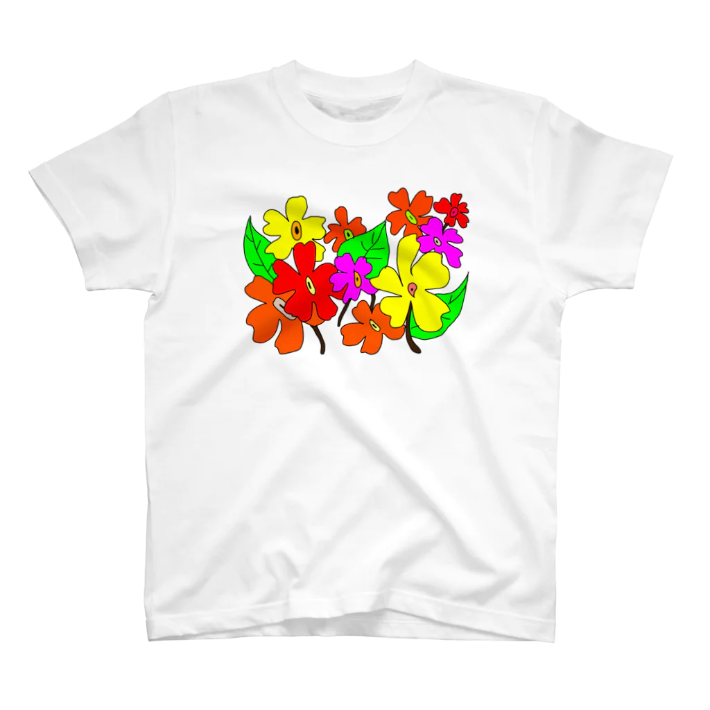 tsuki-hiroの手書きのお花 スタンダードTシャツ