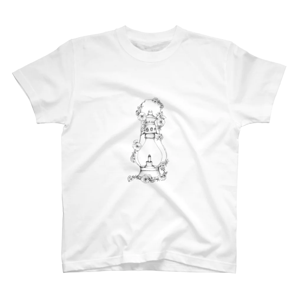 非ユークリッド幾何学を考える kodaisakanaのカンテラ Regular Fit T-Shirt