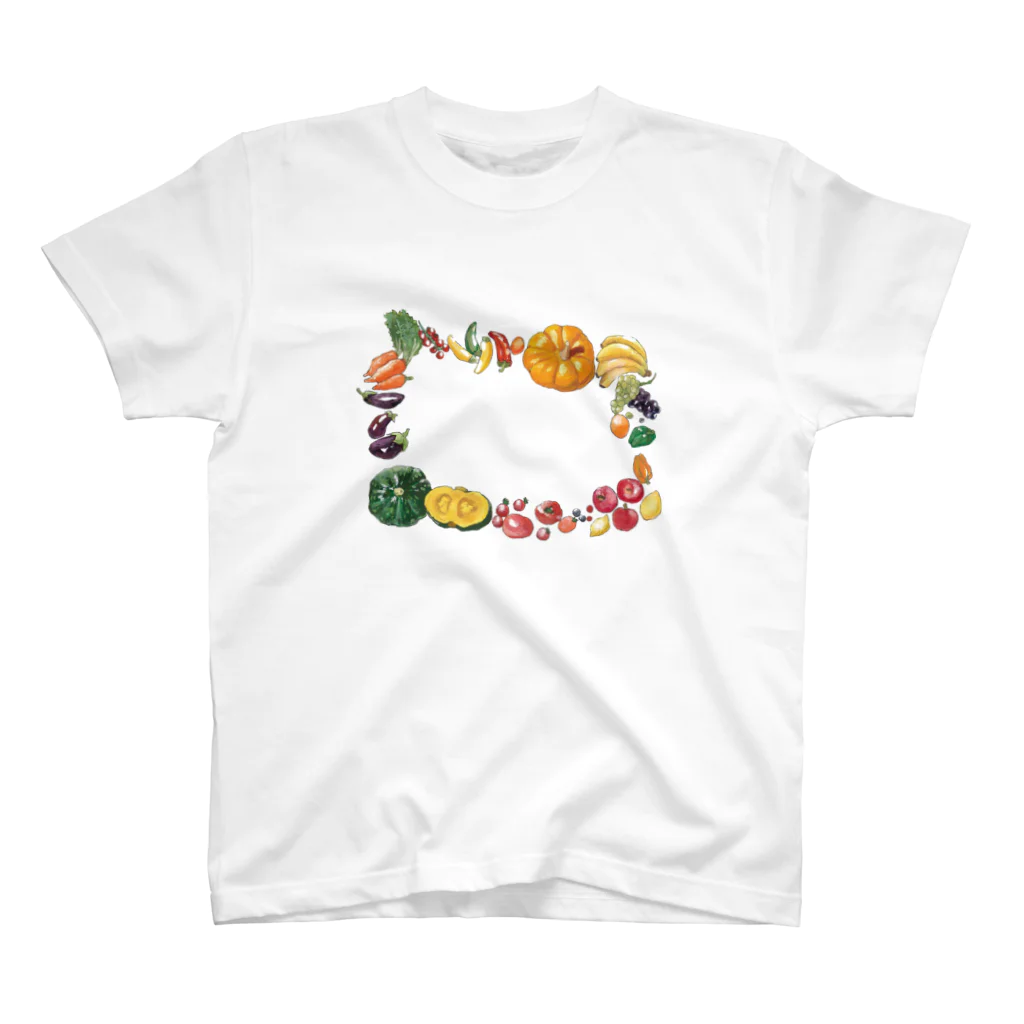 ジョニー|イラストレーターの野菜柄 スタンダードTシャツ