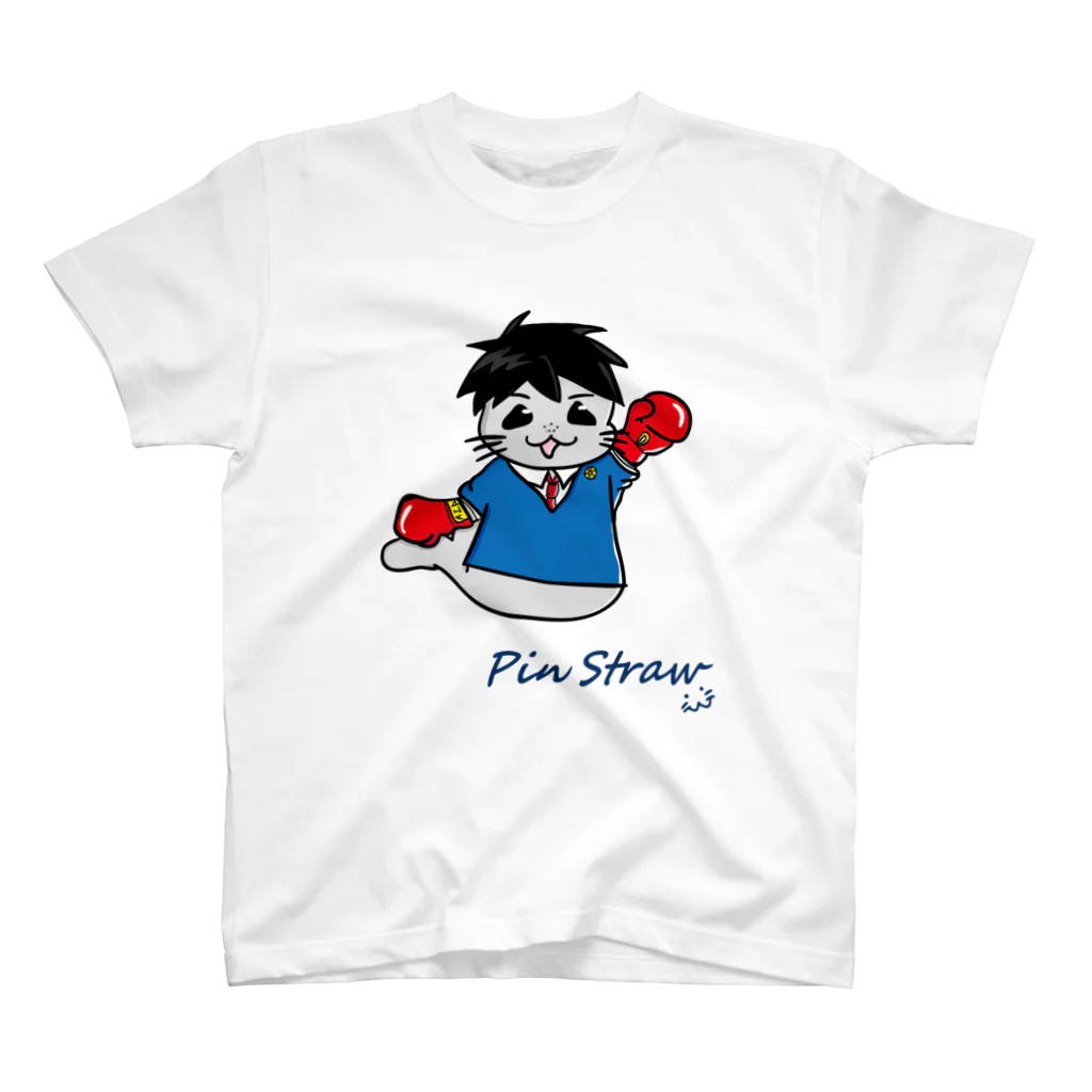 ぶちゃこの店のピンストロー(あざる) Regular Fit T-Shirt