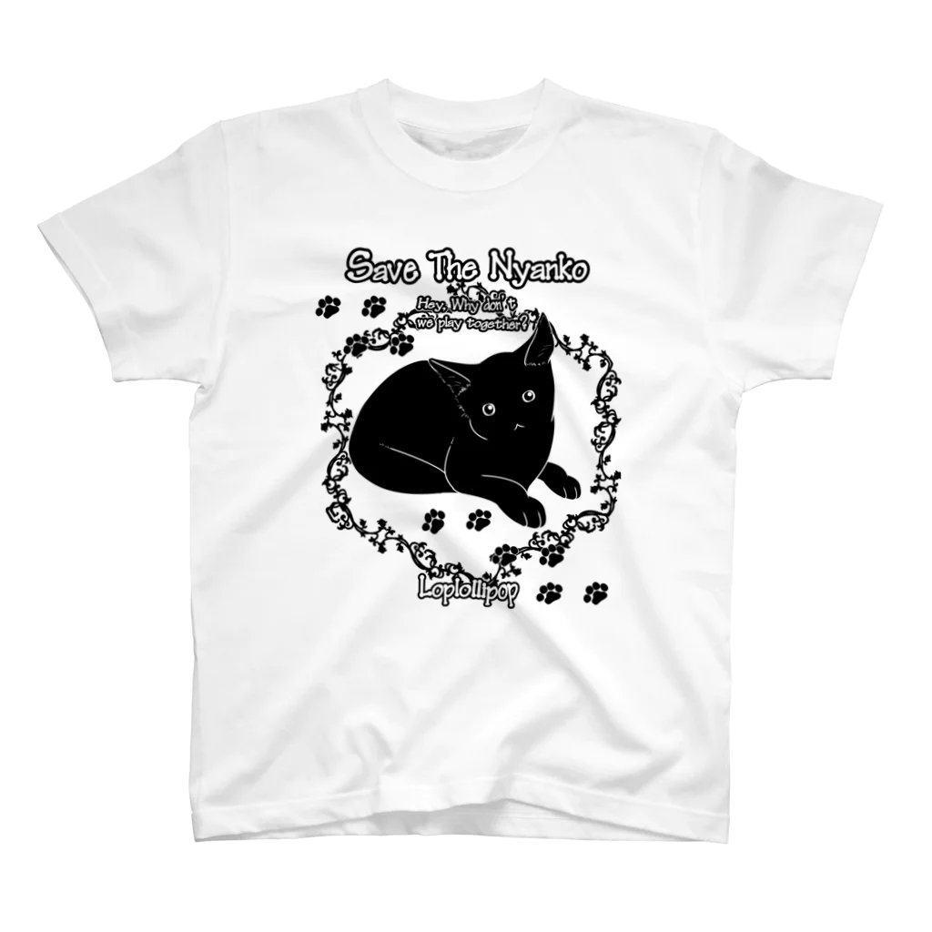 Loplollipopのsave the nyanko スタンダードTシャツ