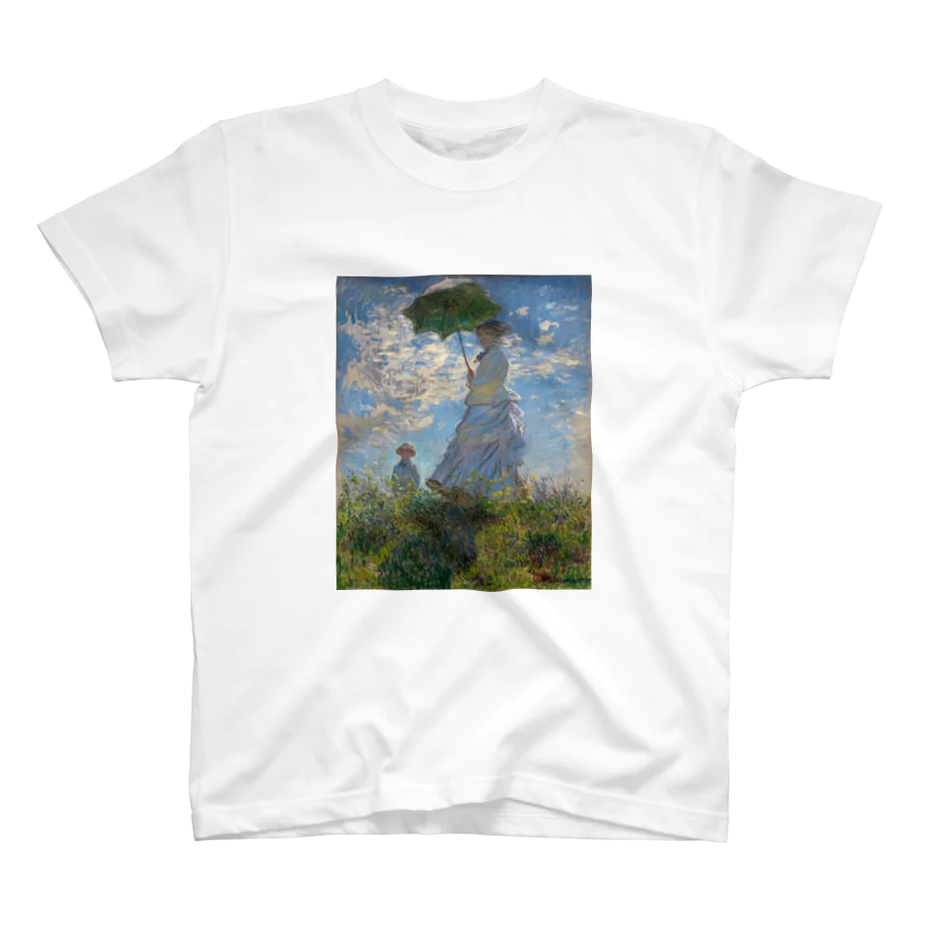 Art Baseのクロード・モネ / 1875 / The Promenade, Woman with a Parasol / Claude Monet スタンダードTシャツ