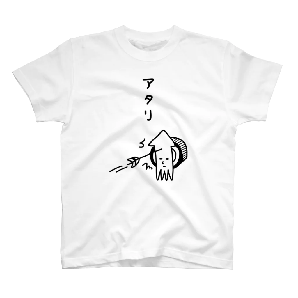 PokuStarのイカとアタリ スタンダードTシャツ