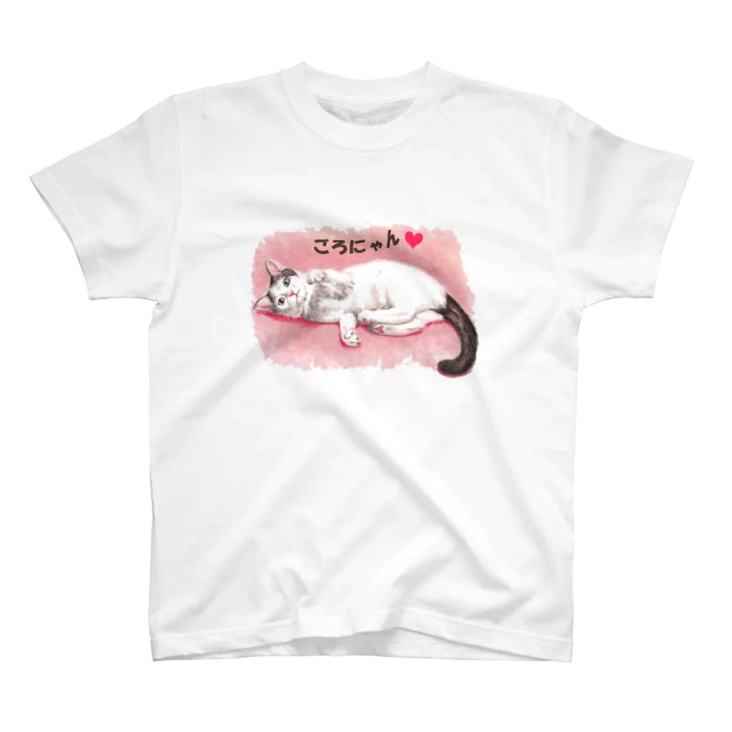 Ａｔｅｌｉｅｒ　Ｈｅｕｒｅｕｘの猫パステル画〈ごろにゃん💗〉 Regular Fit T-Shirt
