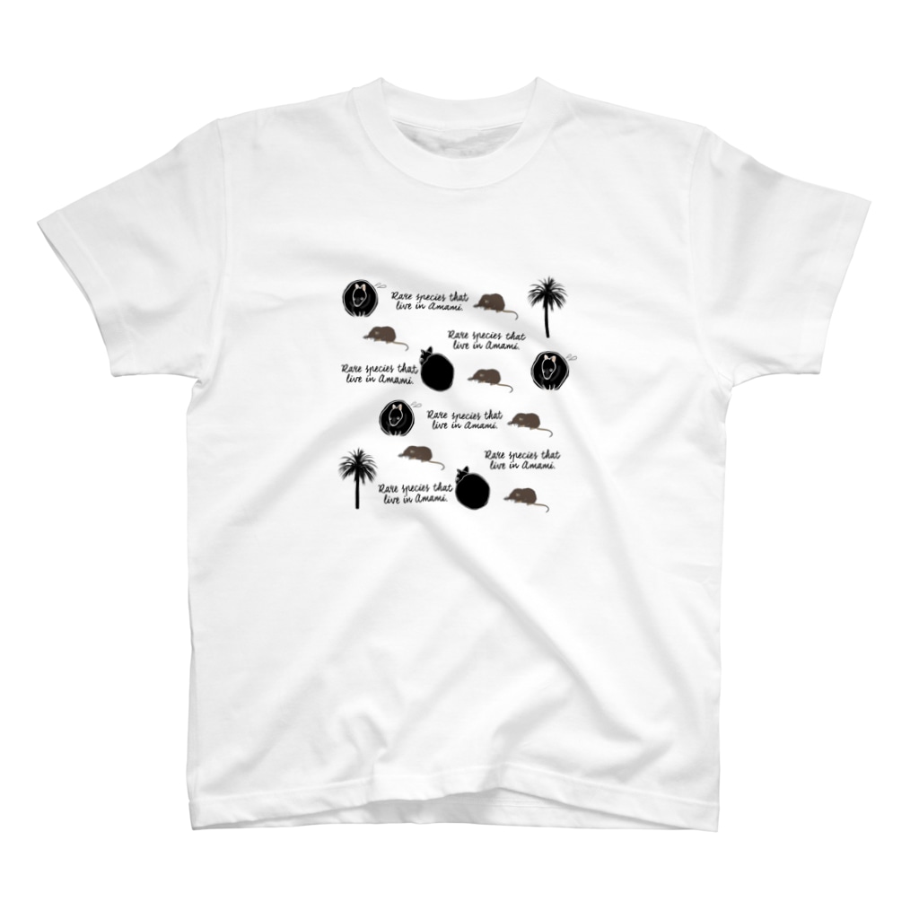 かわず屋のクロウサギ＆ジネズミ Regular Fit T-Shirt