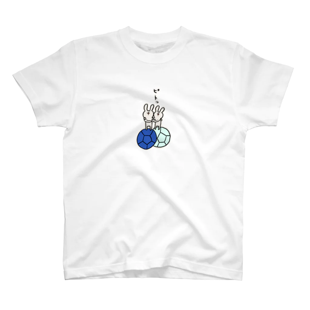 おとなのつくってあそぼの【ボッチャ】ジャックボールにピトッ_BLUE Regular Fit T-Shirt