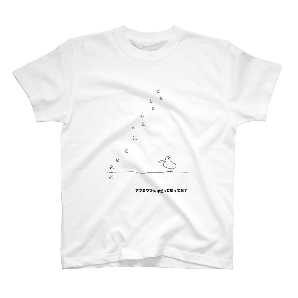 nonaのゆるふわアマミヤマシギ君（バック透過タイプ） Regular Fit T-Shirt