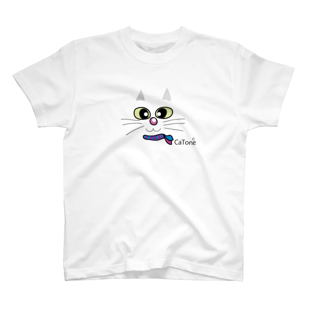 Catoneの白猫シリーズ Regular Fit T-Shirt