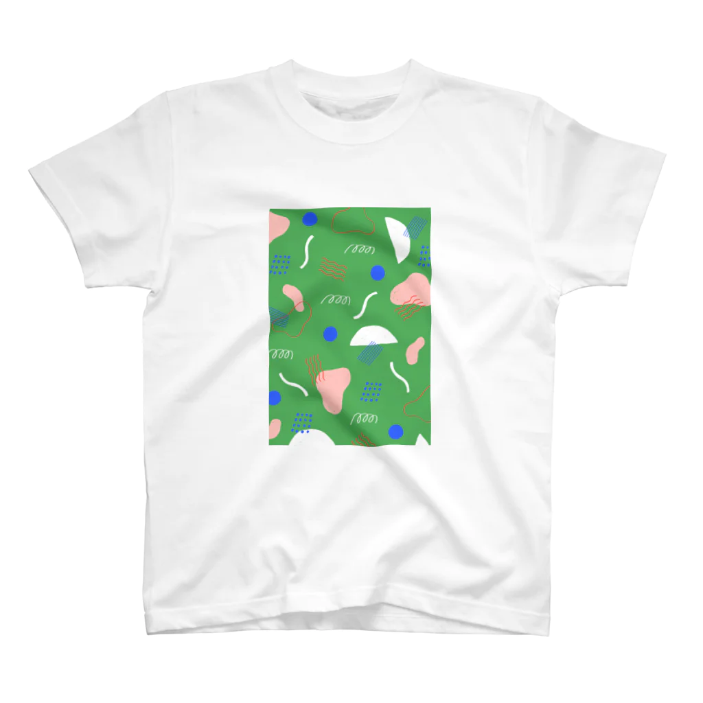 reinatakahashi_illustrationのKIKAGAKU GREEN スタンダードTシャツ