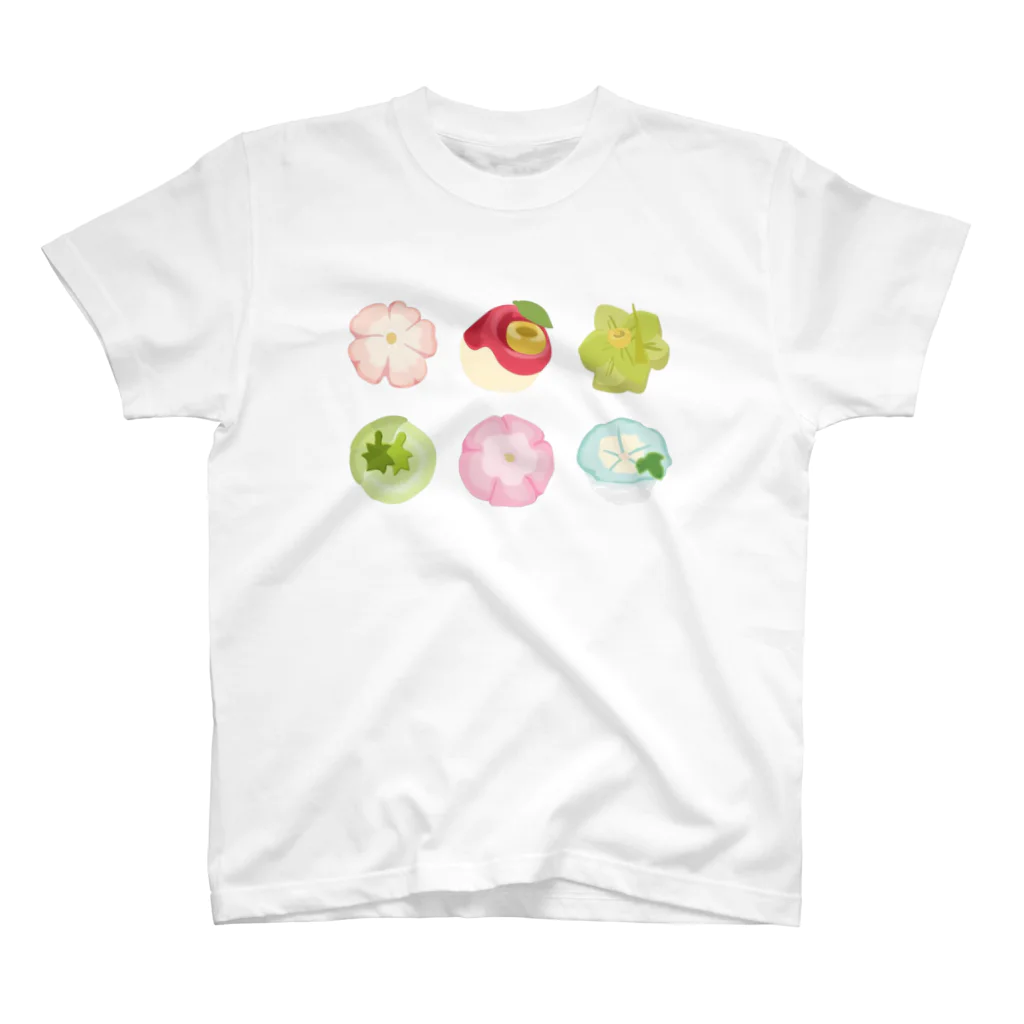 nekochanの可愛い和菓子 Regular Fit T-Shirt