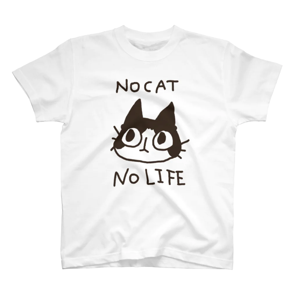 やとりえ-yatorie-のNO CAT NO LIFE スタンダードTシャツ