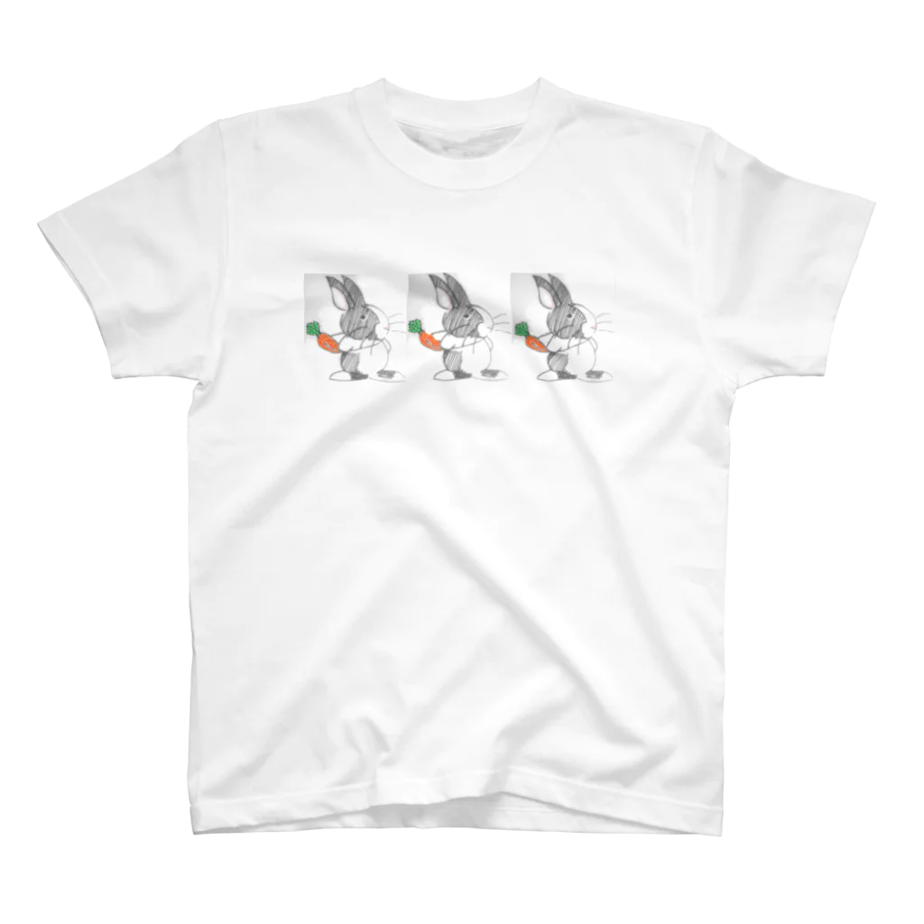 kerorinrinloveのカラー版　うさぎ Regular Fit T-Shirt