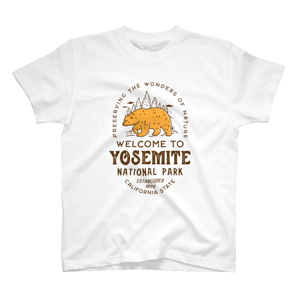 Bunny Robber GRPCのYosemite National Park_BRW Regular Fit T-Shirt