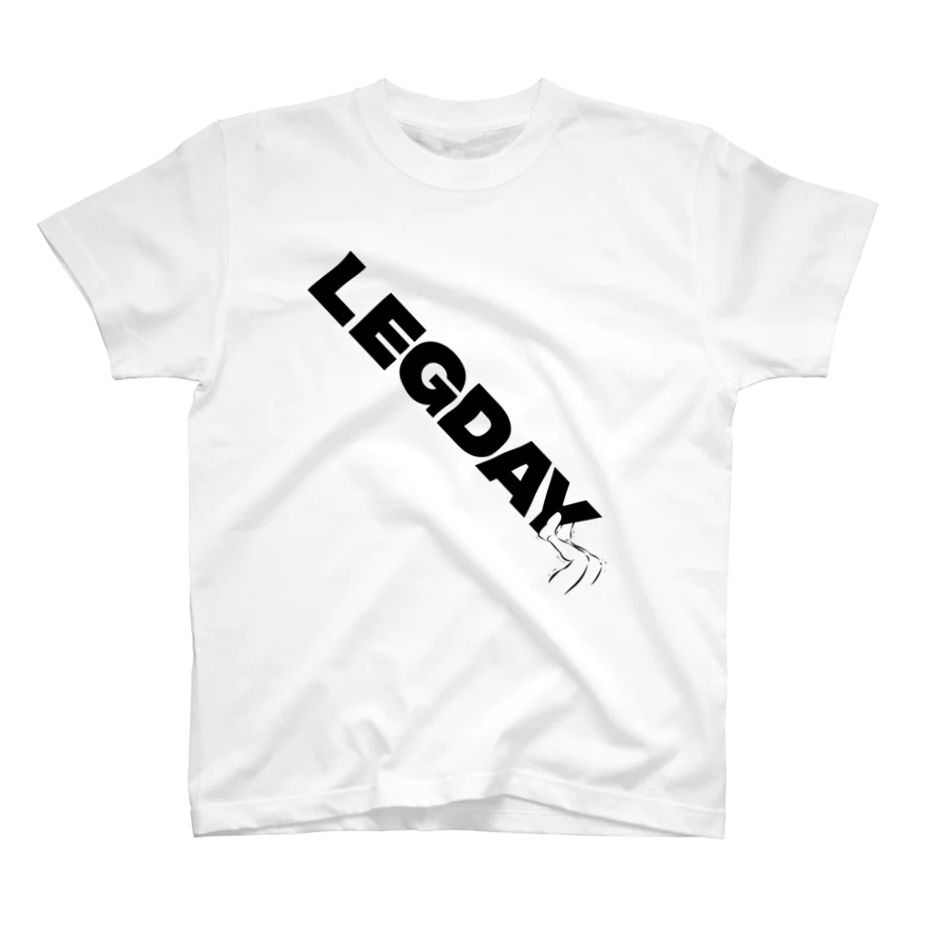 ノノノの筋トレT(脚の日用) Exercise T-shirts for LEG DAYs.  スタンダードTシャツ