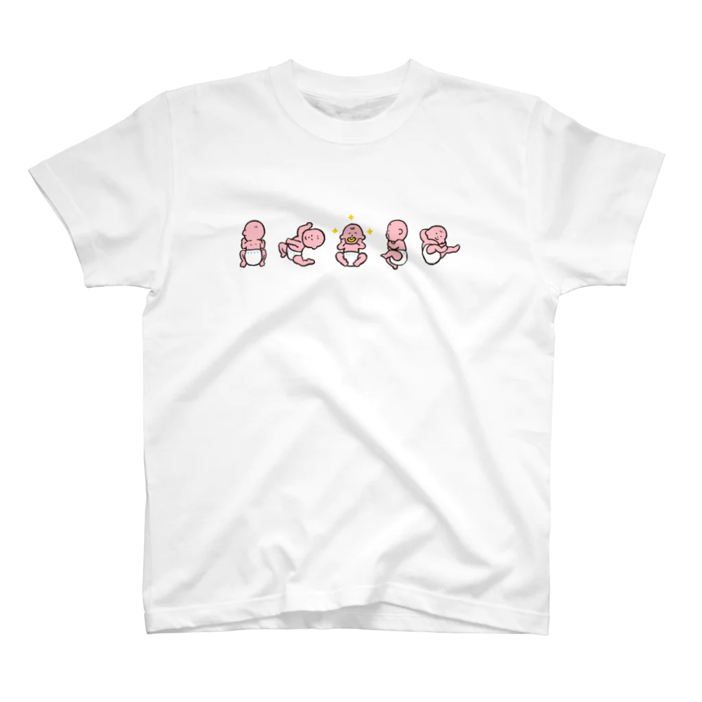 たろう(な気分)屋さんの赤ちゃんポーズ集 スタンダードTシャツ