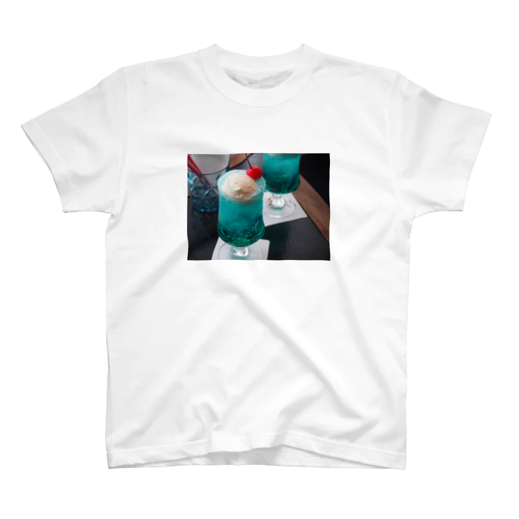 masaya_creamsodaの青いクリームソーダ スタンダードTシャツ