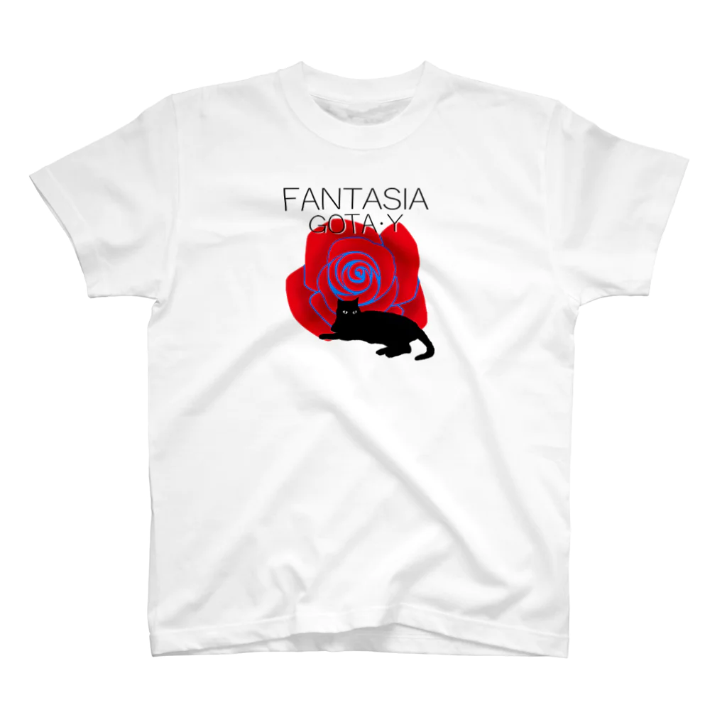 ゴータ・ワイのFANTASIA～黒猫と薔薇 スタンダードTシャツ