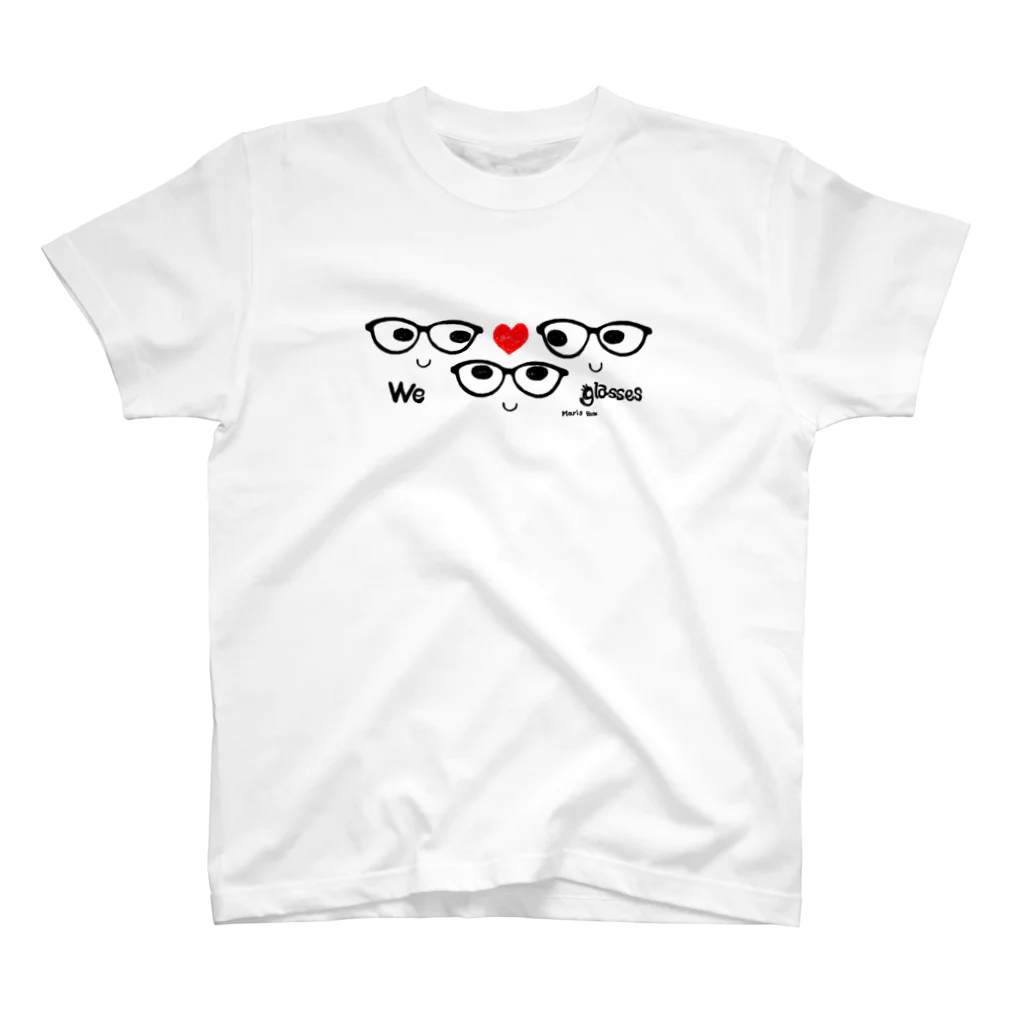 MariのWe LOVE glasses スタンダードTシャツ